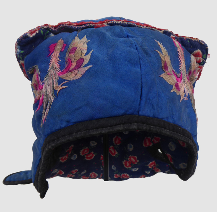 743 Symbolic Miao Child's Silk Embroidered Hat