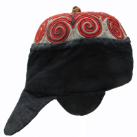 503 Red Miao Child's Hat from Jianhe, Guizhou