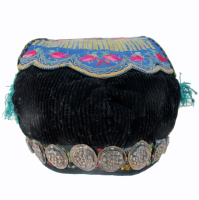 551 Miao Girl's Festival Hat with Silver