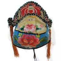 557 Lovely Silk Flower Crown Chinese Hat