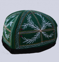 657 Uyghur Traditional Mans Embroidered Cap