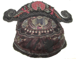393 Antique Bai Minority Silk Embroidered Hat