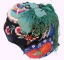 533 Tiger Topped Embroidered Chinese Hat