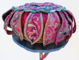 605 Silk Embroidered Flower Petal Hat