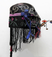 664 Black Silk Chinese Scholars Hat