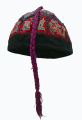 708 Elegant Guard's Silk Embroidered Bai Minority Hat