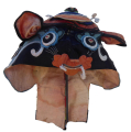 725 Double Tiger Silk Han Chinese Childs Hat