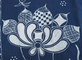 Bl 178 Batik White Collar Miao Wedding Quilt Top