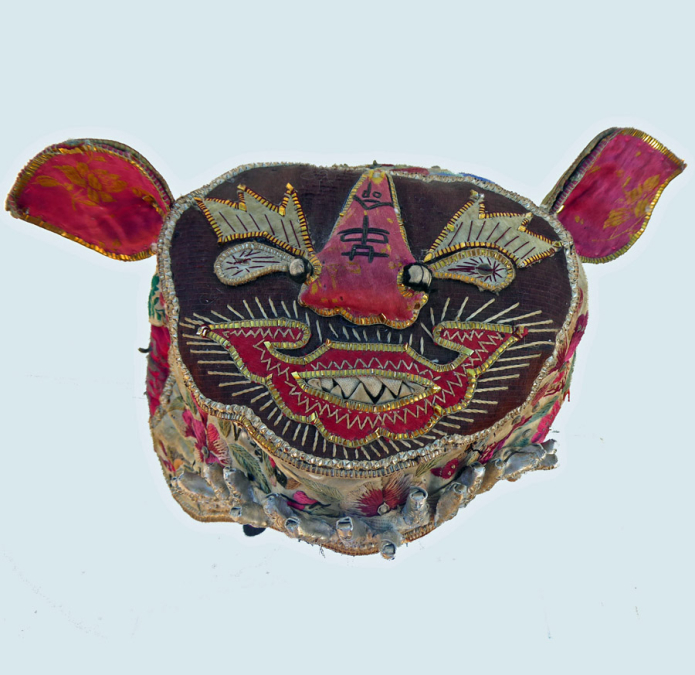 724 Bai Minority Tiger Wind Hat with Immortals