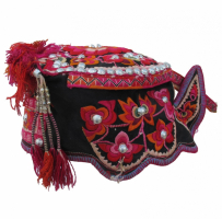 496 Flower Belt Yi Minority Girls Hat
