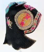 559 Bai Minority Flower Wind Hat with Berries