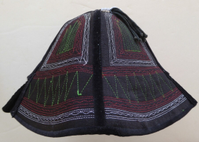 654 Tu Minority Man's Folding Hat Gansu Province