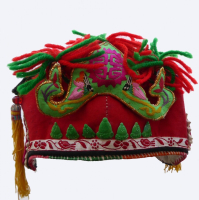 659 Bai Minority Girls Embroidered Crown Hat