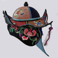675 Large Chinese Scholar Pavilion Silk Hat
