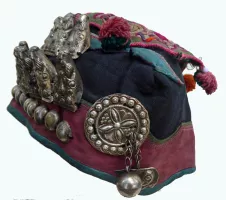 716 Miao Minority Child's Hat with 8 Immortals