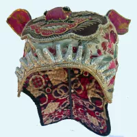 724 Bai Minority Tiger Wind Hat with Immortals