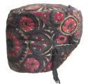349 Traditional Needlepoint Tajik Woman's Hat Pamir Mountains