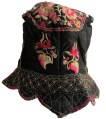 415 Bai Minority Girls Silk Embroidered Flower Hat
