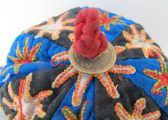 594 Sweet Flowery Hmong Applique Hat