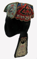 608 Eight Trigrams Silk Velvet Chinese Child's Hat