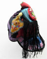 681 Lotus Bud Chinese Child's Silk Fringed Hat
