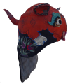 691 Majestic Orange Silk Tiger Wind Hat