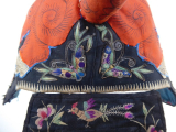 691 Majestic Orange Silk Tiger Wind Hat