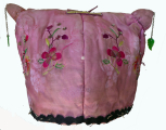 707 Pink Brocade Black-Faced Tiger Bai Minority Hat