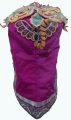 719 Antique Purple Silk Unusually Nosed Creature Han Hat