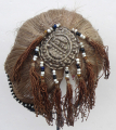 740 Rare Antique Yao Horsehair Embroidered Hat