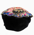 748 Miao Minority Butterfly Black Velvet Wind Hat