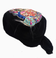 748 Miao Minority Butterfly Black Velvet Wind Hat