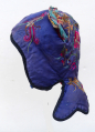 751 Blue Silk Shidong Miao Girls Hat