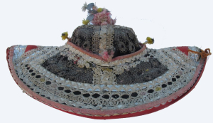 591 Traditional Montera Woman's Hat from Tarabuco, Bolivia