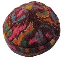 634 Tajik Silk Embroidered Skullcap Uzbekistan