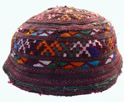 767 Turkmen Skullcap Silk Embroidery 
