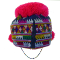 736 Colorful Yao Child's Embroidered Hat Thailand