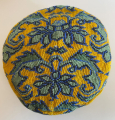 768 Shehri Sabz Uzbekistan Iroki Silk Embroidered Skull Cap