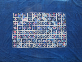 Bl 311 Antique Zhuang Minority Applique Dowry Quilt Top
