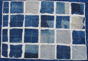 Bl 311 Antique Zhuang Minority Applique Dowry Quilt Top