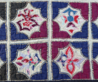 Blq 392 Charming Zhuang Minority Vintage Pieced Dowry Quilt Top
