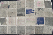 Blq 392 Charming Zhuang Minority Vintage Pieced Dowry Quilt Top